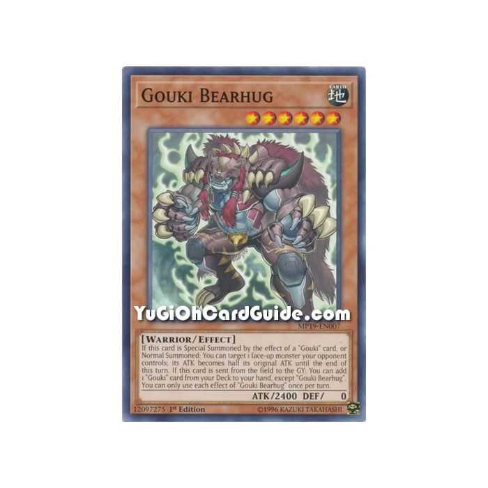 Gouki Bearhug (Common) – 2019 Gold Sarcophagus Mega Pack | Carta YUGIOH en México