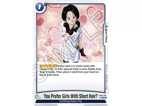 You Prefer Girls With Short Hair? (Uncommon) 