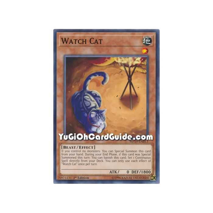 Watch Cat (Common) – 2019 Gold Sarcophagus Mega Pack | Carta YUGIOH en México