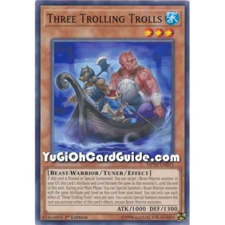 Three Trolling Trolls (Common) – 2019 Gold Sarcophagus Mega Pack | Carta YUGIOH en México