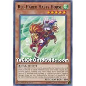 Red Hared Hasty Horse (Common) – 2019 Gold Sarcophagus Mega Pack | Carta YUGIOH en México