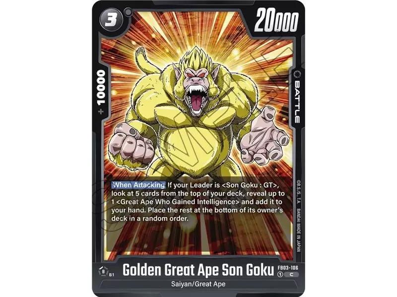 Golden Great Ape Son Goku (Common)