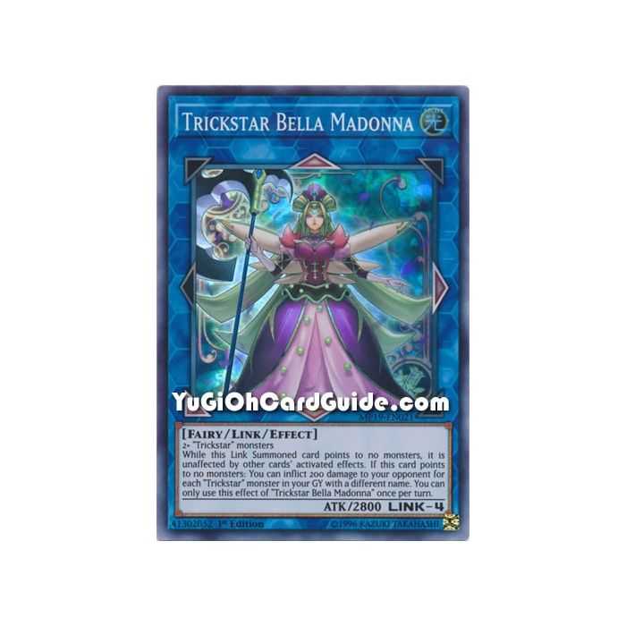 Trickstar Bella Madonna (Super Rare) – 2019 Gold Sarcophagus Mega Pack | Carta YUGIOH en México
