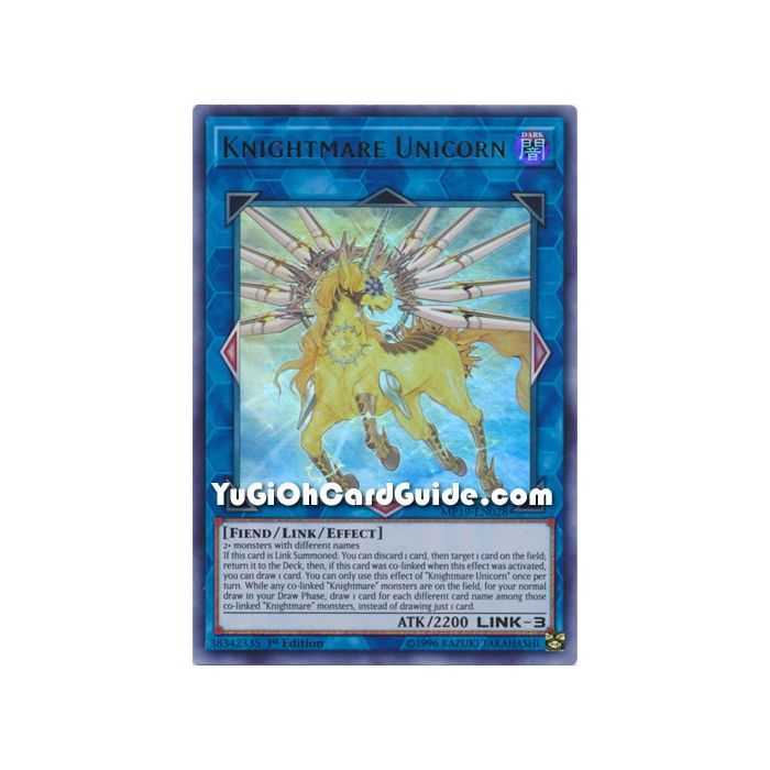Knightmare Unicorn (Ultra Rare) – 2019 Gold Sarcophagus Mega Pack | Carta YUGIOH en México
