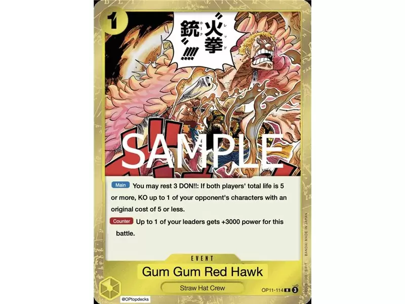 Gum-Gum Fire-Fist Pistol Red Hawk (Rare)
