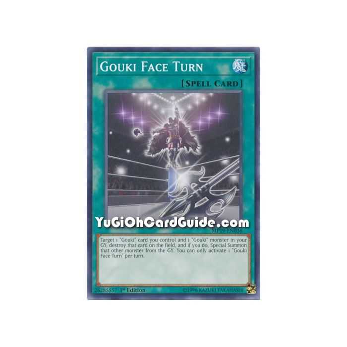 Gouki Face Turn (Common) – 2019 Gold Sarcophagus Mega Pack | Carta YUGIOH en México