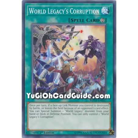 World Legacys Corruption (Common) – 2019 Gold Sarcophagus Mega Pack | Carta YUGIOH en México