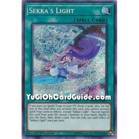 Sekka's Light (Prismatic Secret Rare) – 2019 Gold Sarcophagus Mega Pack | Carta YUGIOH en México