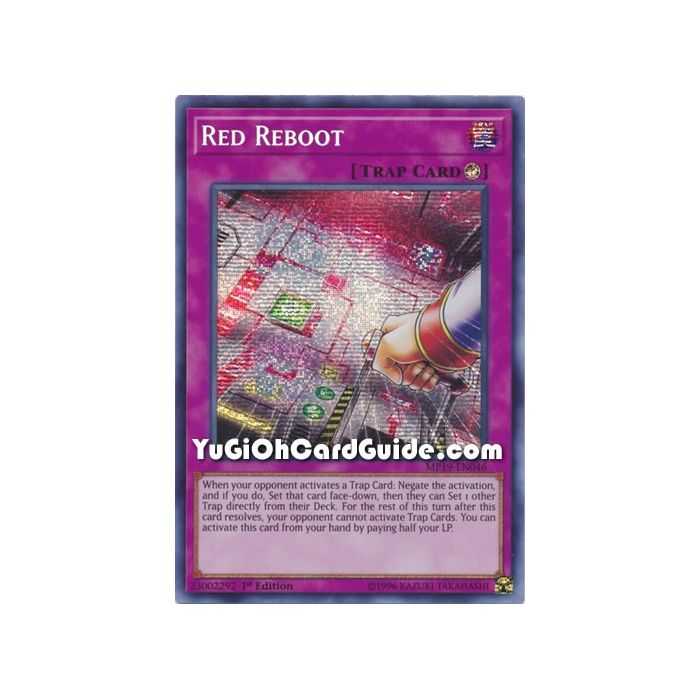 Red Reboot (Prismatic Secret Rare) – 2019 Gold Sarcophagus Mega Pack | Carta YUGIOH en México