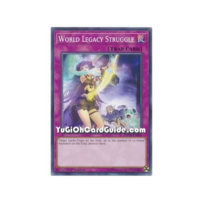 World Legacy Struggle (Common) – 2019 Gold Sarcophagus Mega Pack | Carta YUGIOH en México