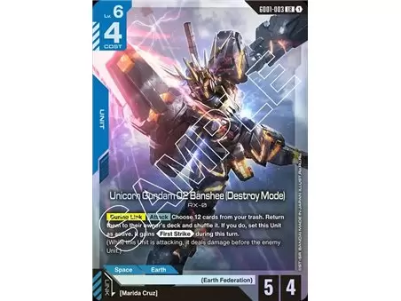 Unicorn Gundam 02 Banshee (Destroy Mode) (Legend Rare)