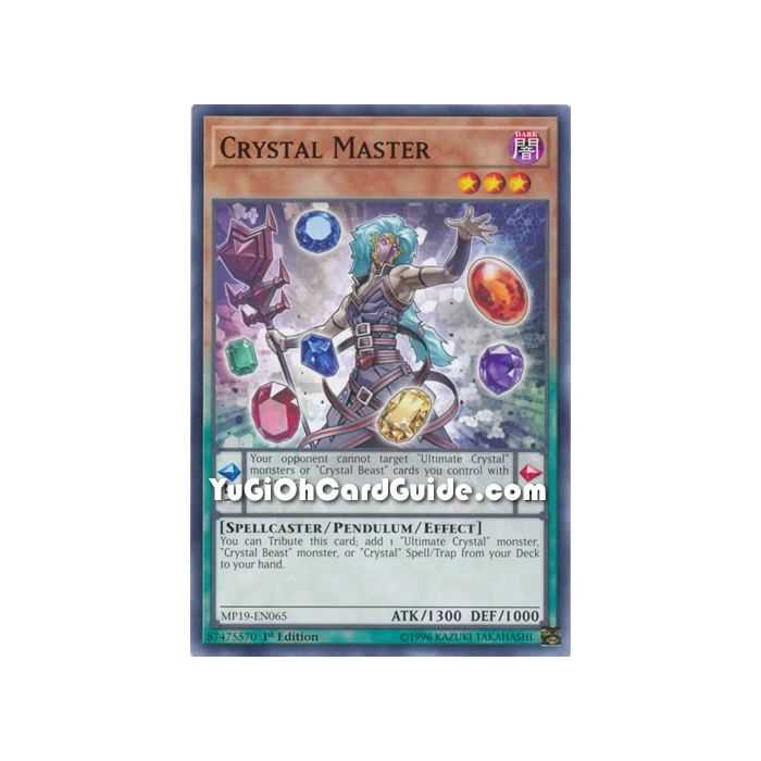 Crystal Master (Common) – 2019 Gold Sarcophagus Mega Pack | Carta YUGIOH en México