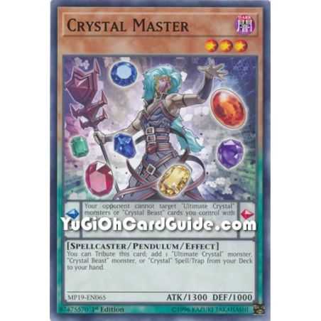 Crystal Master (Common) – 2019 Gold Sarcophagus Mega Pack | Carta YUGIOH en México