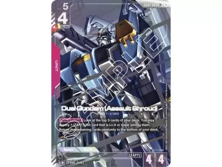 Duel Gundam (Assault Shroud) (Legend Rare +) – GD01 Newtype Rising | Carta GUNDAM en México