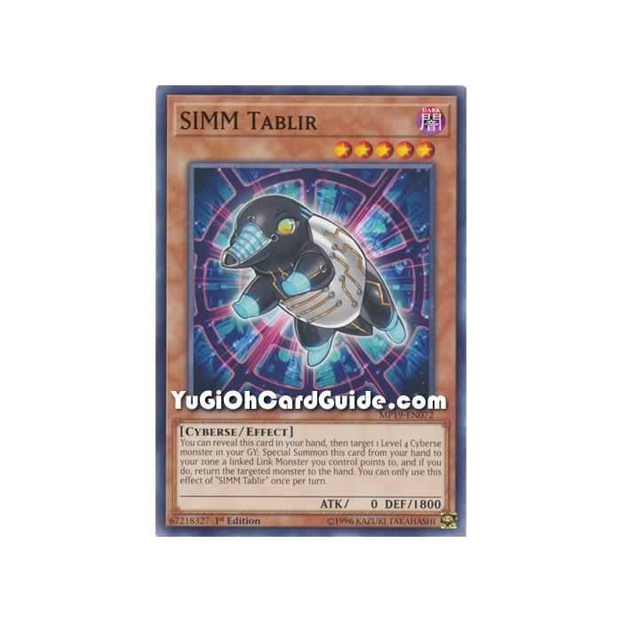 SIMM Tablir (Common) – 2019 Gold Sarcophagus Mega Pack | Carta YUGIOH en México
