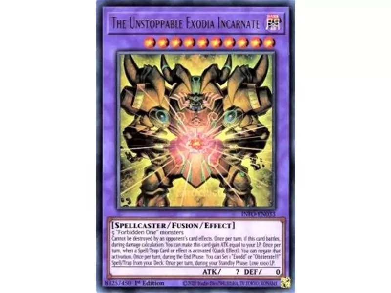 The Unstoppable Exodia Incarnate (Starlight Rare)