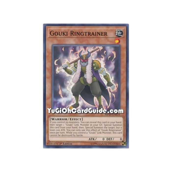 Gouki Ringtrainer (Common) – 2019 Gold Sarcophagus Mega Pack | Carta YUGIOH en México
