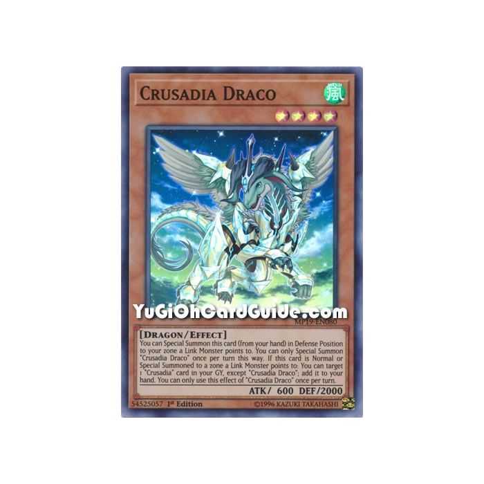 Crusadia Draco (Super Rare) – 2019 Gold Sarcophagus Mega Pack | Carta YUGIOH en México