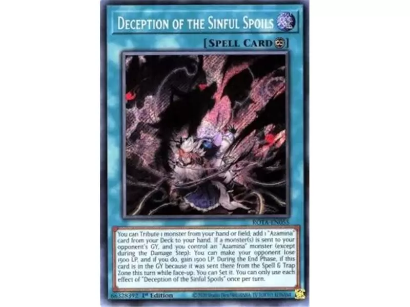 Deception of the Sinful Spoils (Prismatic Secret Rare)