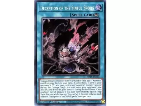 Deception of the Sinful Spoils (Prismatic Secret Rare)
