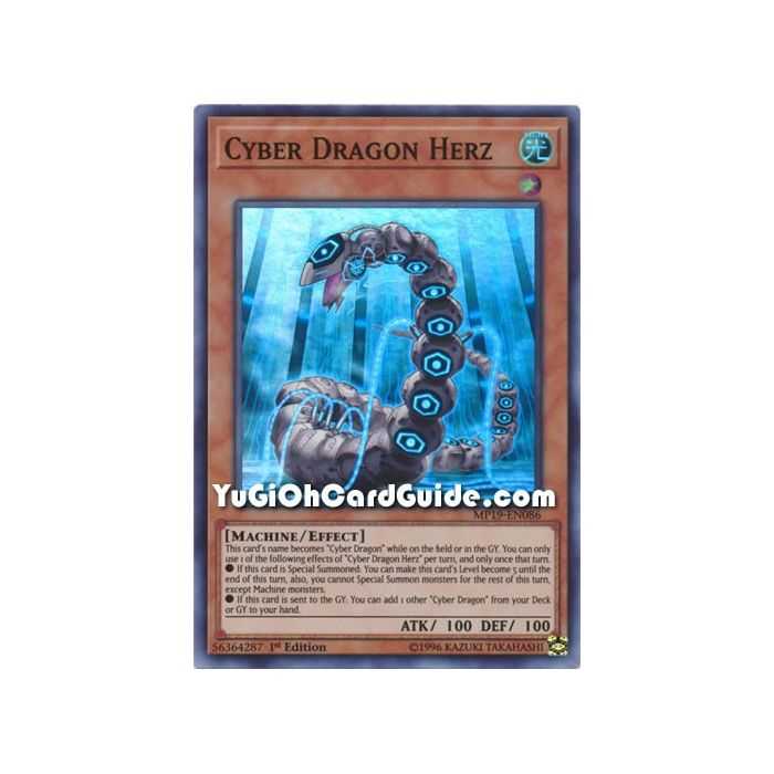 Cyber Dragon Herz (Super Rare) – 2019 Gold Sarcophagus Mega Pack | Carta YUGIOH en México