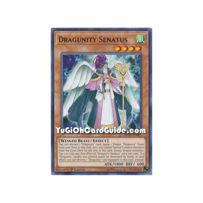 Dragunity Senatus (Common) – 2019 Gold Sarcophagus Mega Pack | Carta YUGIOH en México