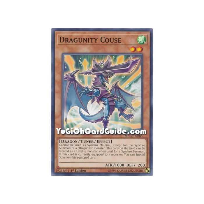 Dragunity Couse (Common) – 2019 Gold Sarcophagus Mega Pack | Carta YUGIOH en México