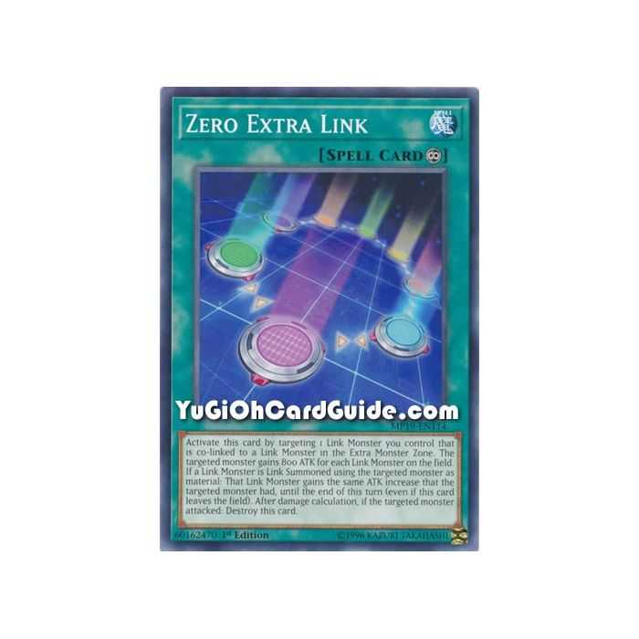 Zero Extra Link (Common) – 2019 Gold Sarcophagus Mega Pack | Carta YUGIOH en México