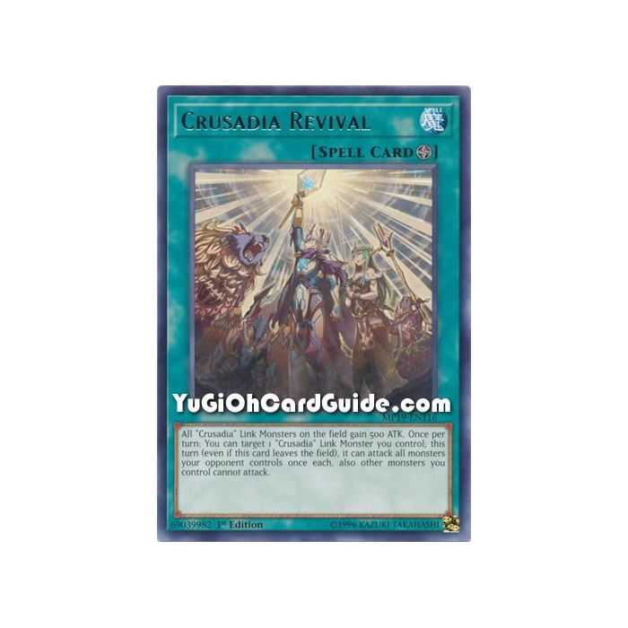 Crusadia Revival (Rare) – 2019 Gold Sarcophagus Mega Pack | Carta YUGIOH en México