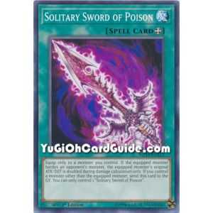 Solitary Sword of Poison (Common) – 2019 Gold Sarcophagus Mega Pack | Carta YUGIOH en México