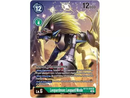 Leopardmon: Leopard Mode (Alternate Art) – BT13 Versus Royal Knight | Carta DIGIMON en México