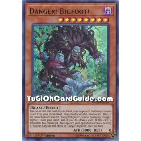 Danger! Bigfoot! (Ultra Rare) – 2019 Gold Sarcophagus Mega Pack | Carta YUGIOH en México