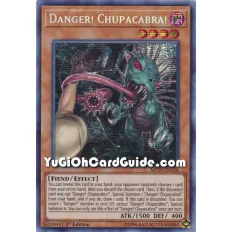 Danger! Chupacabra! (Prismatic Secret Rare) – 2019 Gold Sarcophagus Mega Pack | Carta YUGIOH en México