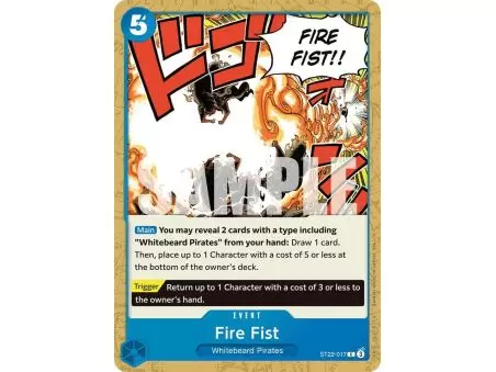 Fire Fist (Common) – ONE PIECE DECKS | Carta ONE PIECE en México