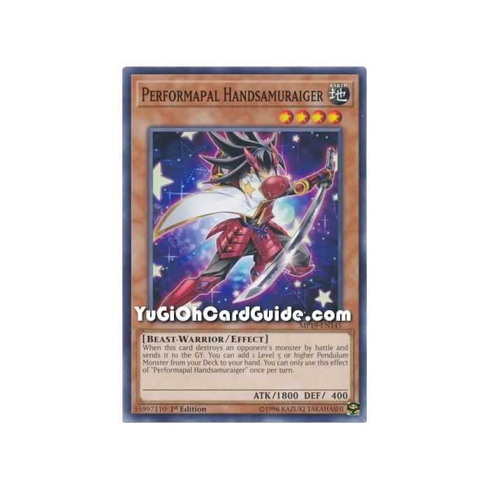Performapal Handsamuraiger (Common) – 2019 Gold Sarcophagus Mega Pack | Carta YUGIOH en México