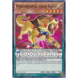 Performapal Gold Fang (Common) – 2019 Gold Sarcophagus Mega Pack | Carta YUGIOH en México