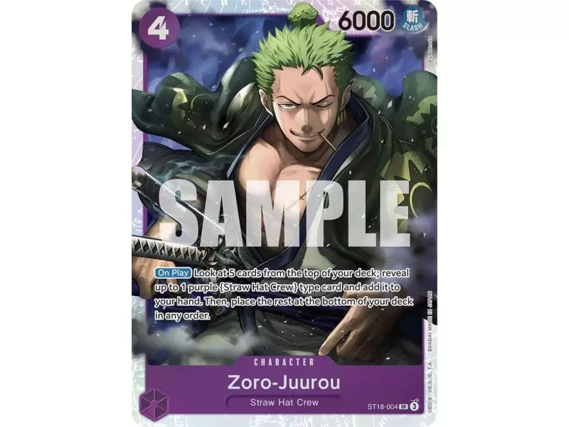 Zoro-Juurou (Super Rare) – ONE PIECE DECKS | Carta ONE PIECE en México