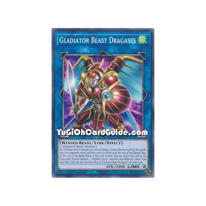 Gladiator Beast Dragases (Common) – 2019 Gold Sarcophagus Mega Pack | Carta YUGIOH en México