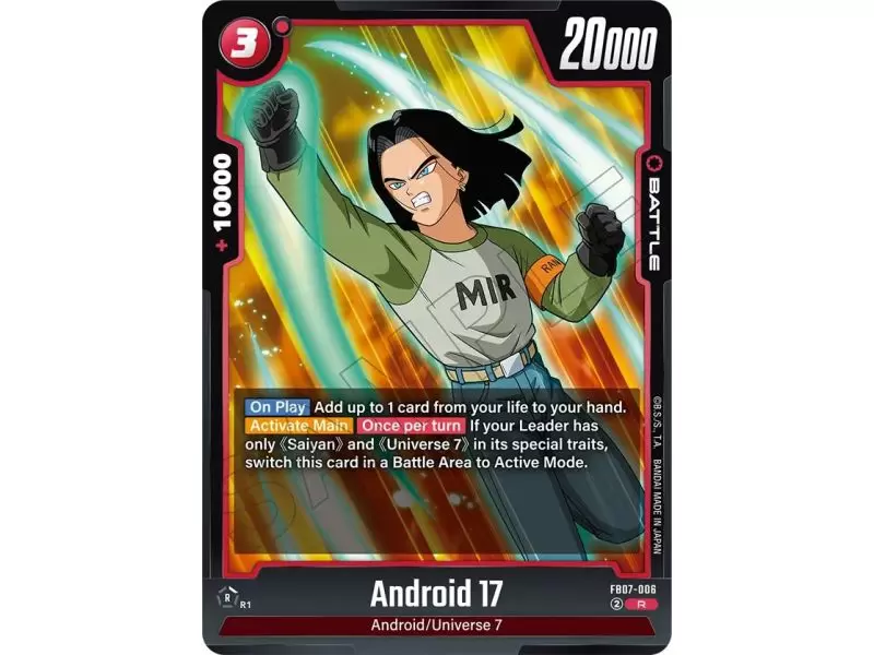 Android 17 (Rare) – FB07 Wish for Shenron | Carta DRAGON BALL en México