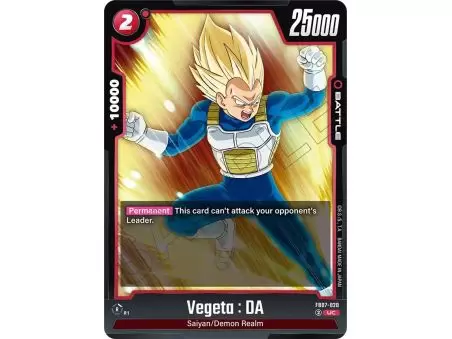 Vegeta : DA (Uncommon) – FB07 Wish for Shenron | Carta DRAGON BALL en México
