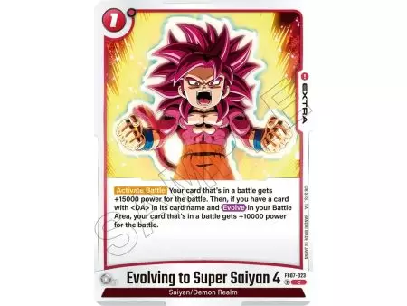 Evolving to Super Saiyan 4 (Common) – FB07 Wish for Shenron | Carta DRAGON BALL en México
