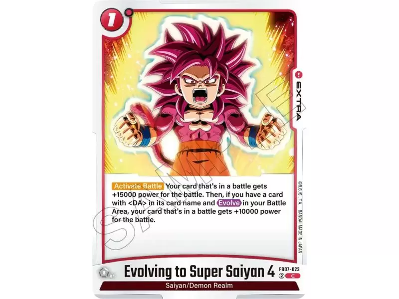 Evolving to Super Saiyan 4 (Common) – FB07 Wish for Shenron | Carta DRAGON BALL en México