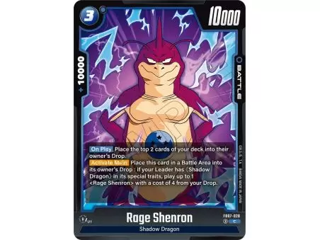 Rage Shenron (Common) – FB07 Wish for Shenron | Carta DRAGON BALL en México