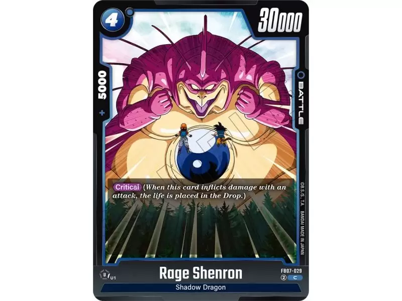 Rage Shenron (Common) – FB07 Wish for Shenron | Carta DRAGON BALL en México