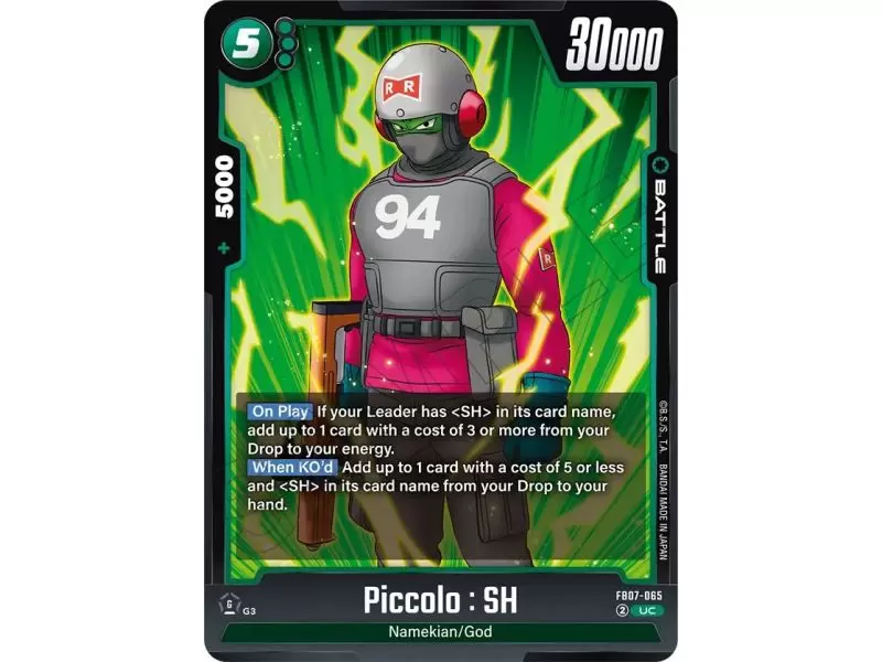 Piccolo : SH (Uncommon) – FB07 Wish for Shenron | Carta DRAGON BALL en México