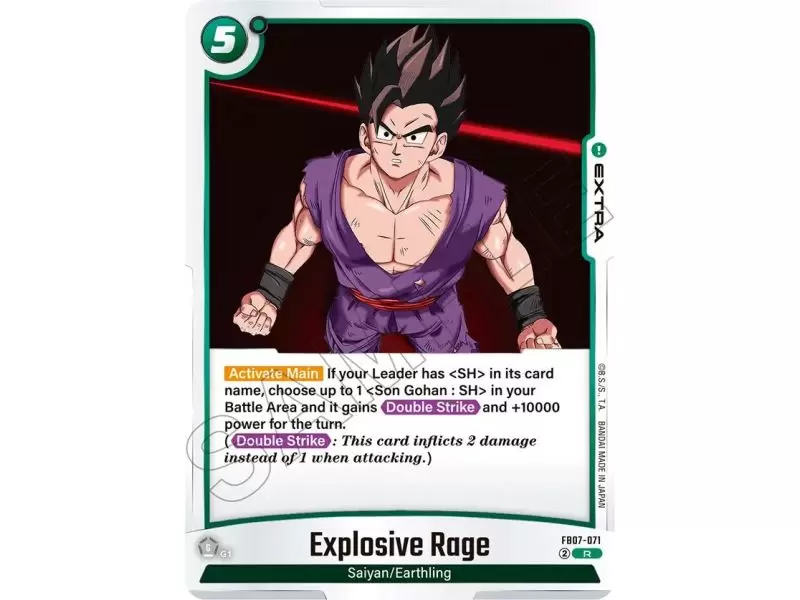 Explosive Rage (Rare) – FB07 Wish for Shenron | Carta DRAGON BALL en México