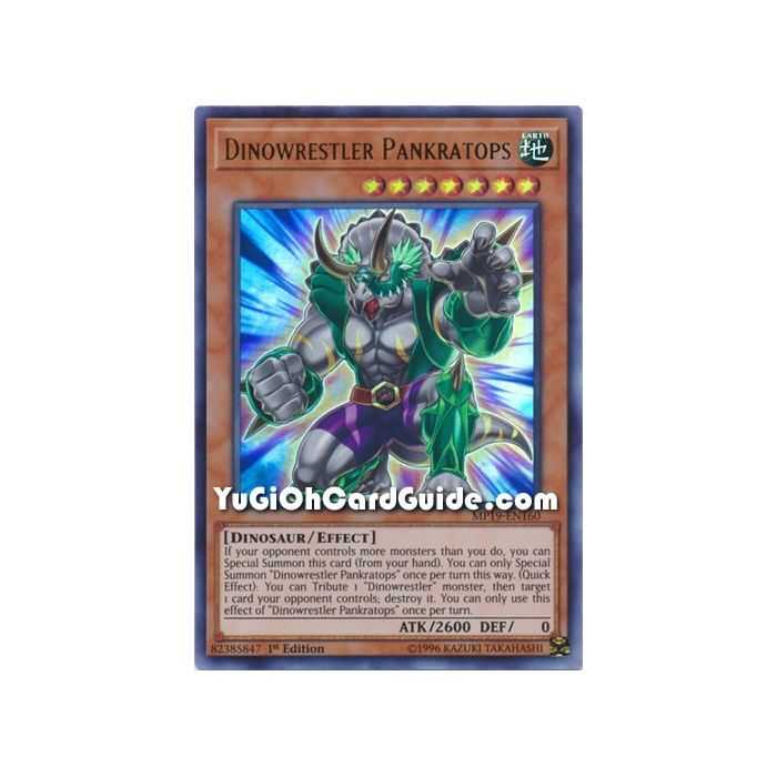 Dinowrestler Pankratops (Ultra Rare) – 2019 Gold Sarcophagus Mega Pack | Carta YUGIOH en México