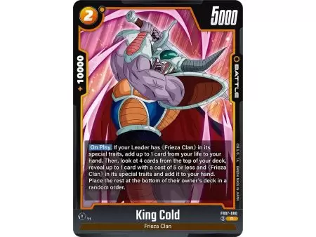 Kimg Cold (Rare) – FB07 Wish for Shenron | Carta DRAGON BALL en México