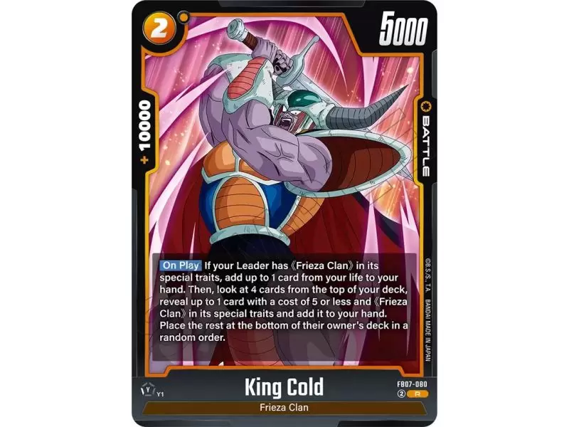 Kimg Cold (Rare) – FB07 Wish for Shenron | Carta DRAGON BALL en México