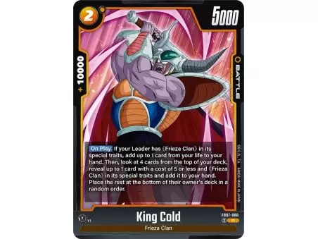 Kimg Cold (Rare) – FB07 Wish for Shenron | Carta DRAGON BALL en México
